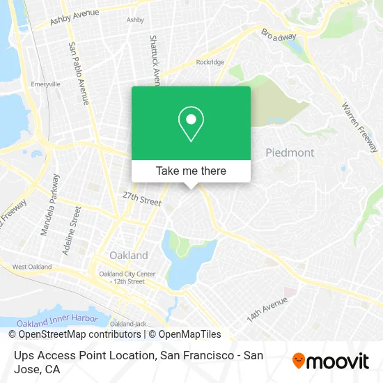 Ups Access Point Location map