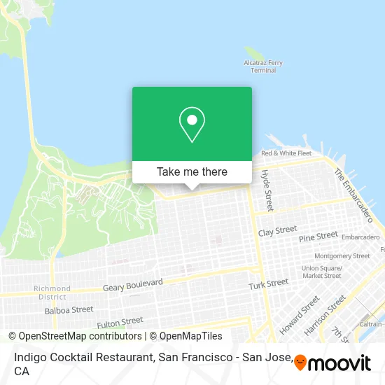 Indigo Cocktail Restaurant map