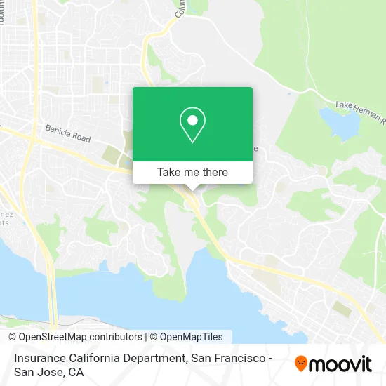Insurance California Department map