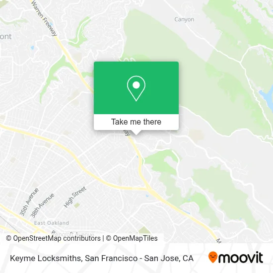 Keyme Locksmiths map