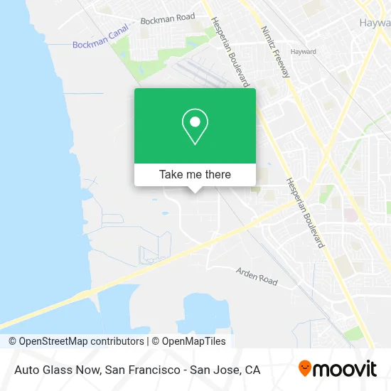 Auto Glass Now map