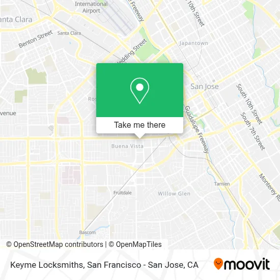 Keyme Locksmiths map