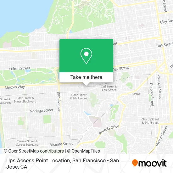 Ups Access Point Location map