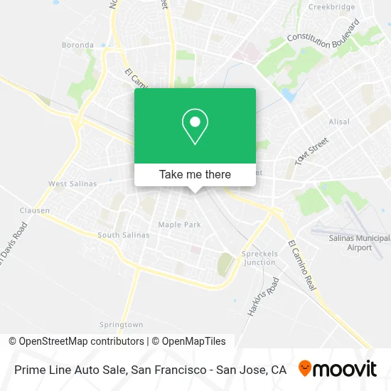 Prime Line Auto Sale map