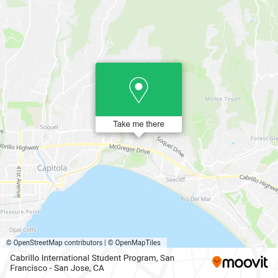 Cabrillo International Student Program map