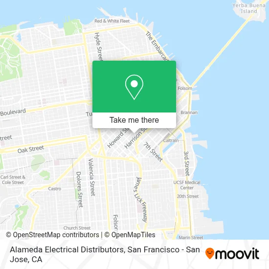 Alameda Electrical Distributors map
