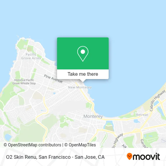 O2 Skin Renu map