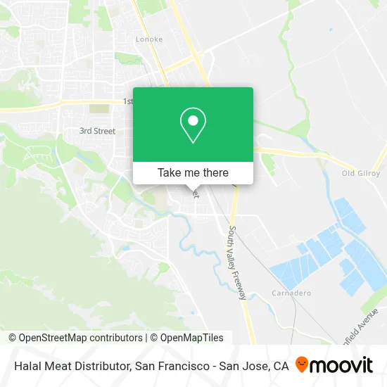 Halal Meat Distributor map