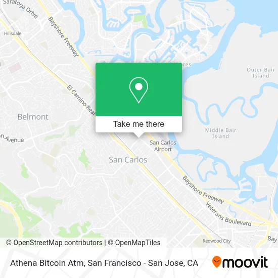 Athena Bitcoin Atm map