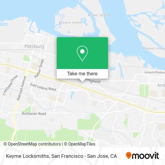 Keyme Locksmiths map