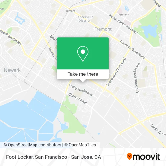 Foot Locker map