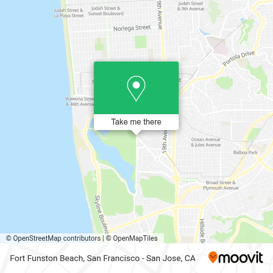 Fort Funston Beach map