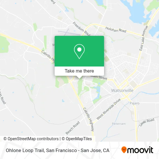 Ohlone Loop Trail map