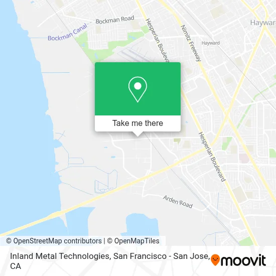 Inland Metal Technologies map