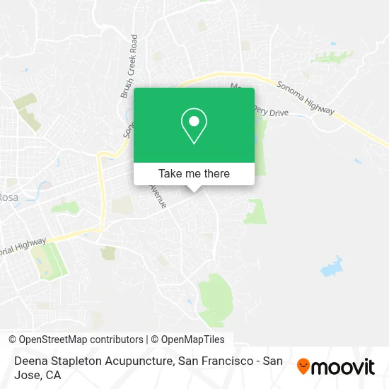 Deena Stapleton Acupuncture map