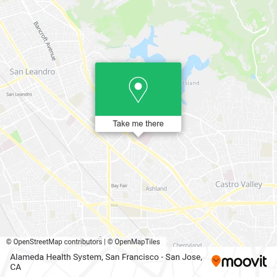 Alameda Health System map