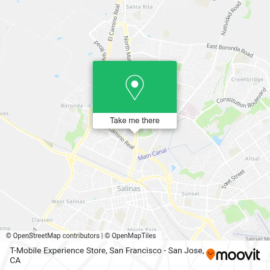 T-Mobile Experience Store map