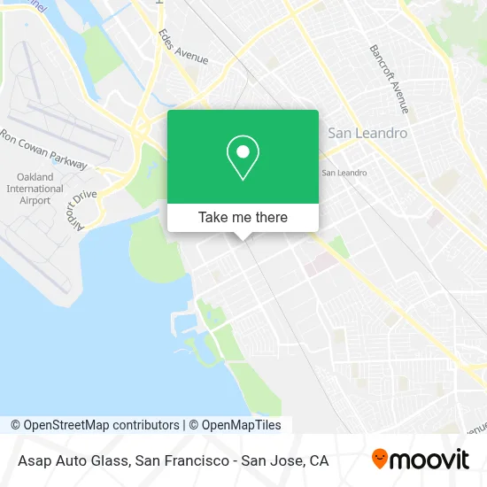 Asap Auto Glass map