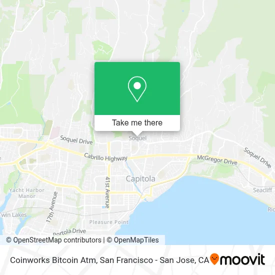 Coinworks Bitcoin Atm map