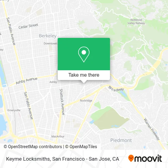 Keyme Locksmiths map