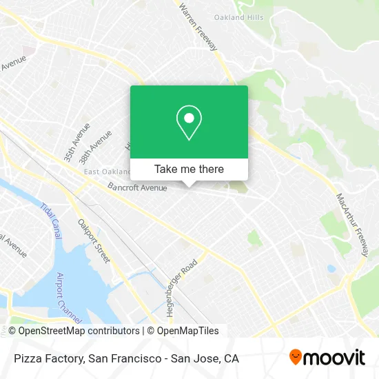 Pizza Factory map