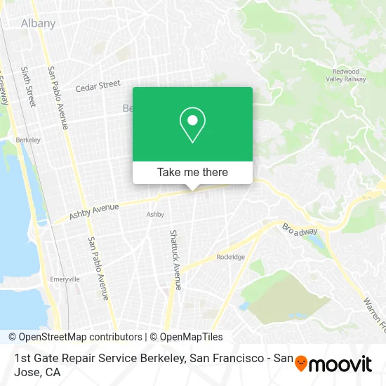 1st Gate Repair Service Berkeley map