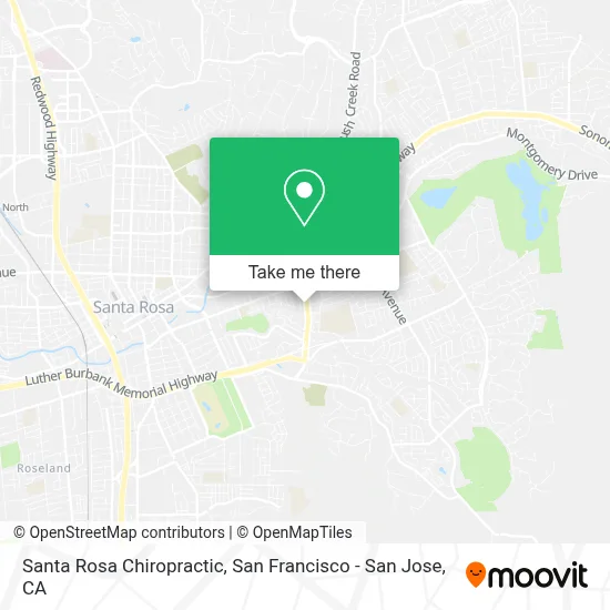 Santa Rosa Chiropractic map