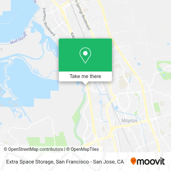 Extra Space Storage map