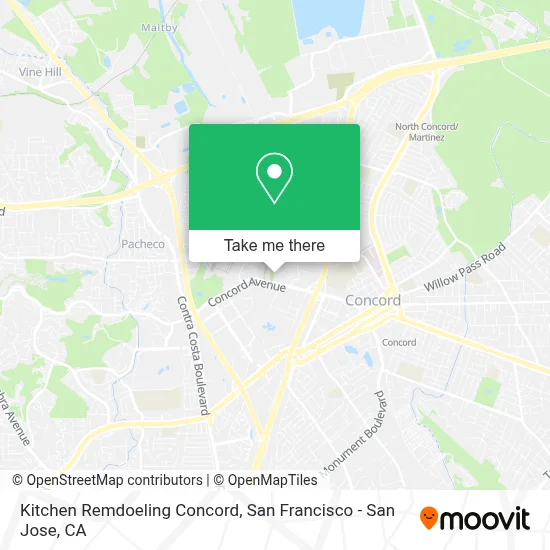Kitchen Remdoeling Concord map