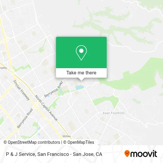 P & J Service map