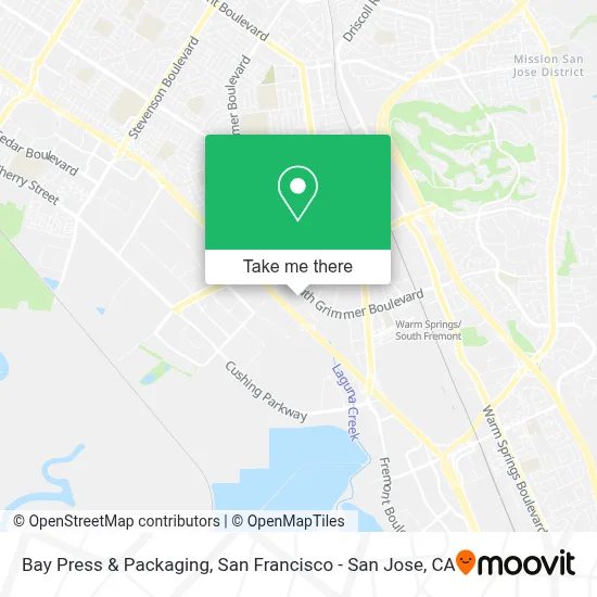 Bay Press & Packaging map