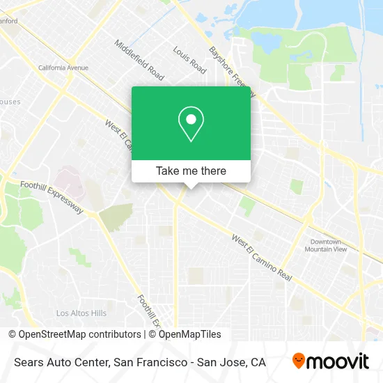Sears Auto Center map