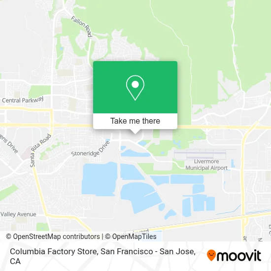 Columbia Factory Store map