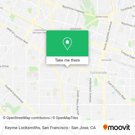 Keyme Locksmiths map