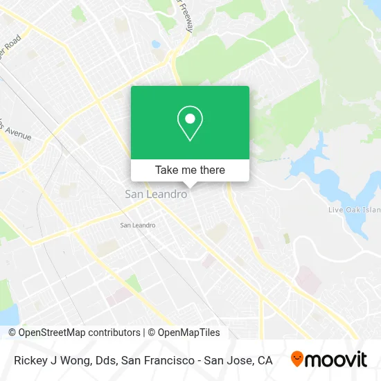 Rickey J Wong, Dds map