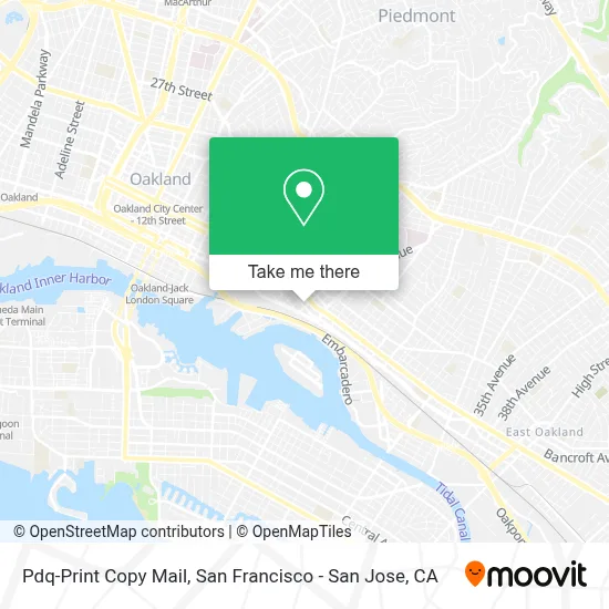 Pdq-Print Copy Mail map