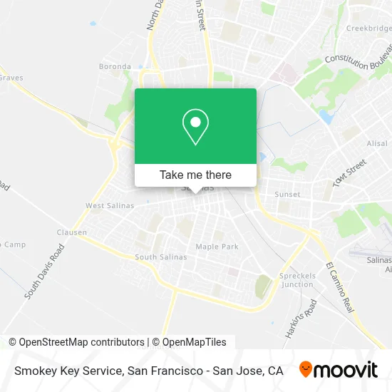Smokey Key Service map