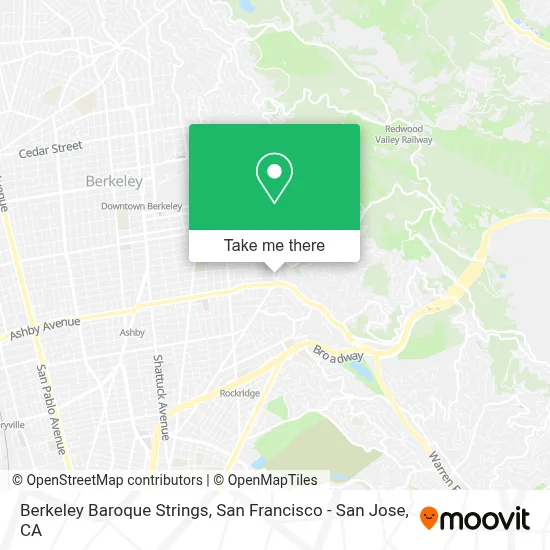 Berkeley Baroque Strings map