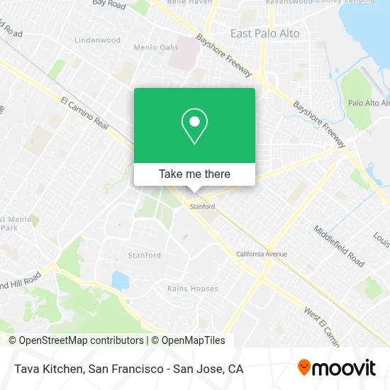 Tava Kitchen map