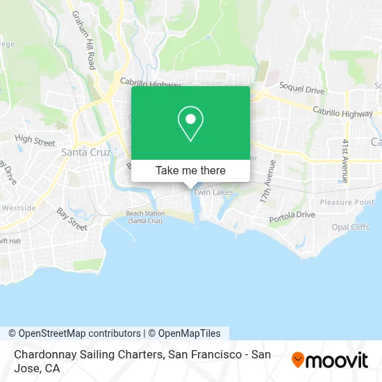 Chardonnay Sailing Charters map