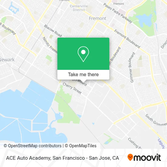 ACE Auto Academy map
