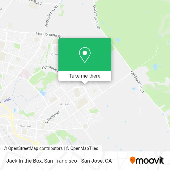 Jack In the Box map