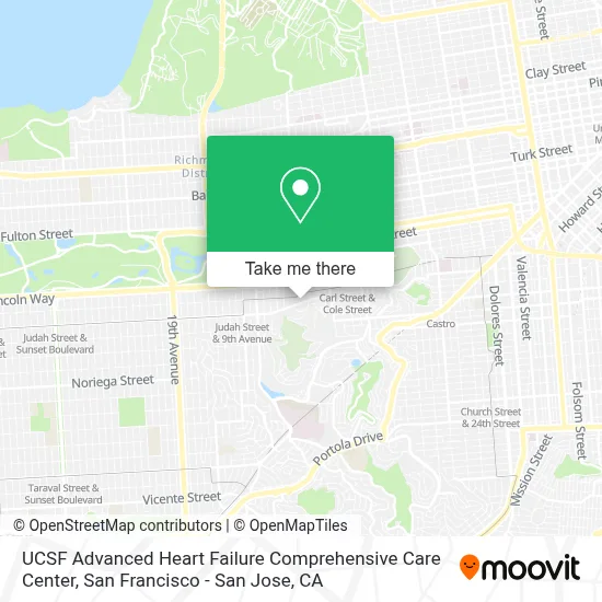 UCSF Advanced Heart Failure Comprehensive Care Center map