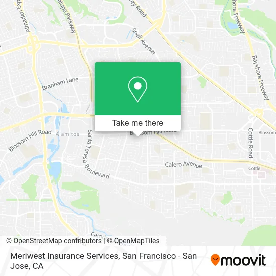 Meriwest Insurance Services map