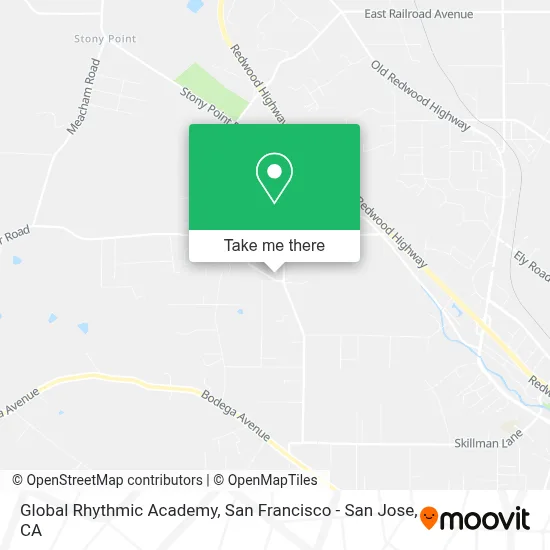Global Rhythmic Academy map