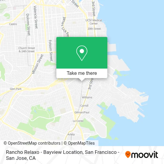 Rancho Relaxo - Bayview Location map