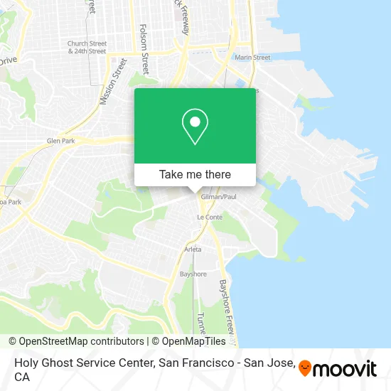Holy Ghost Service Center map