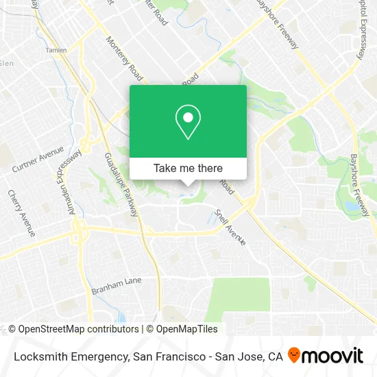 Locksmith Emergency map