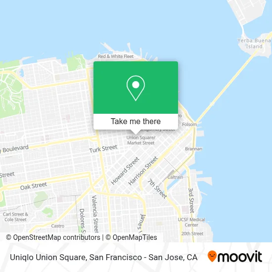 Uniqlo Union Square map