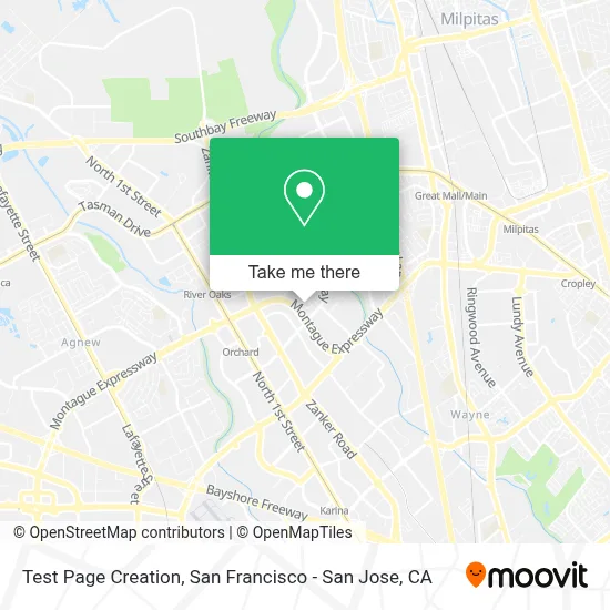 Test Page Creation map